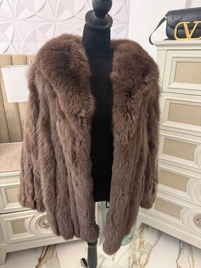 Real Fox fur coat